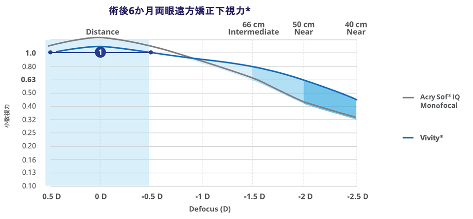 術後6カ月両眼遠方矯正下視力